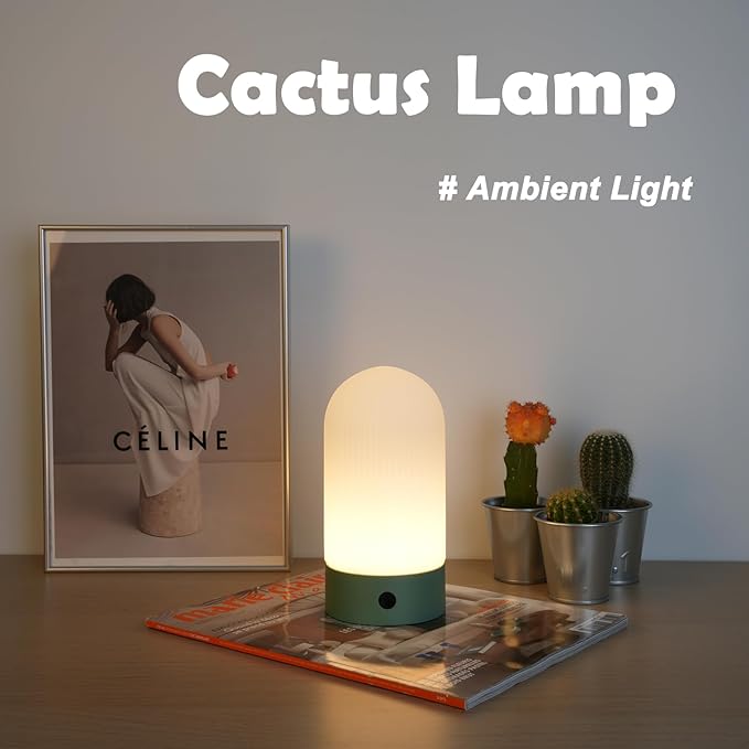 Battery Operated Shower Lamp Waterproof, Small Portable Cordless Table Lamp - Image 3