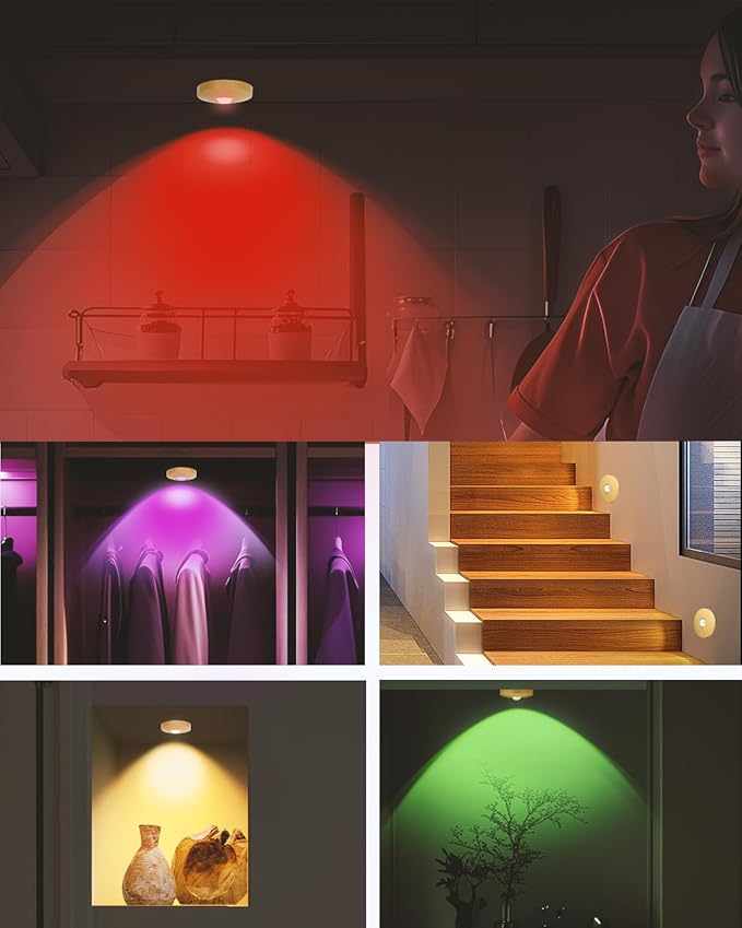 Rechargeable RGB Puck Lights - Image 5