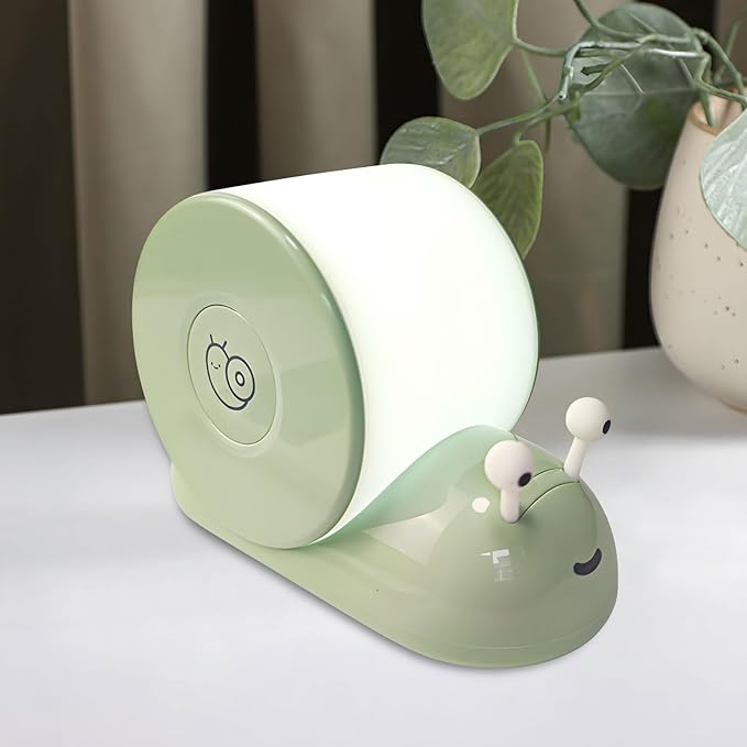 Cute Snail Night Light | Magnetic Base Dimmable Bedside Lamp | 800mAh - Image 5