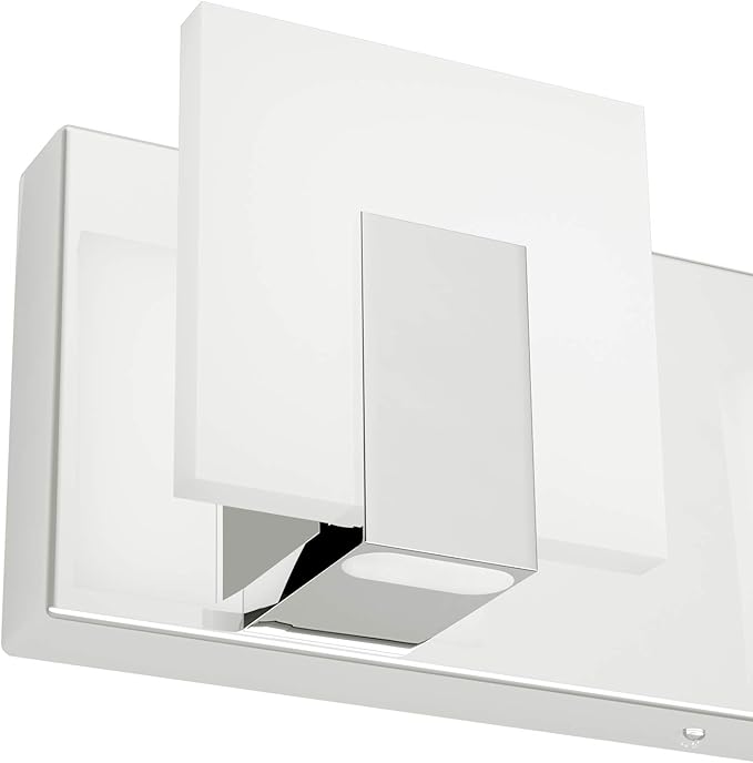Aipsun 6 Lights Modern LED Bathroom Vanity Light Acrylic Stainless Steel Chrome - Image 9