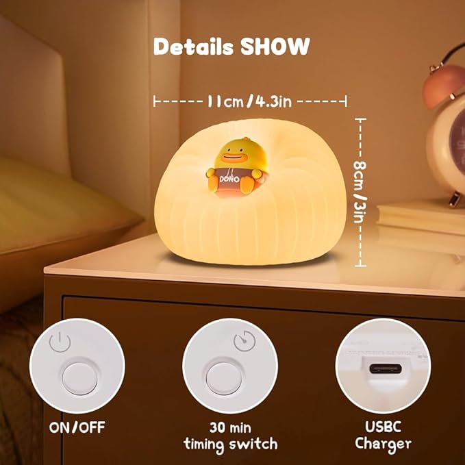 Night Light for Bedroom, Rechargeable LED Lamp - Image 5