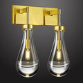 Raindrop Wall Sconces Gold Crystal Sconces Wall Decor Modern Lighting Glass by HomeofBeautifulLighting