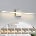 Modern Bathroom Vanity Light 24 Inch, 18W Brushed Nickel Bathroom Light Fixture by fengkiop