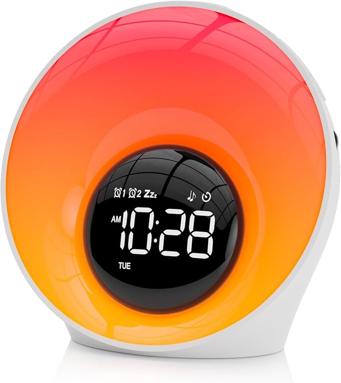 Wake Up Light Sunrise Alarm Clock by AFEXOA