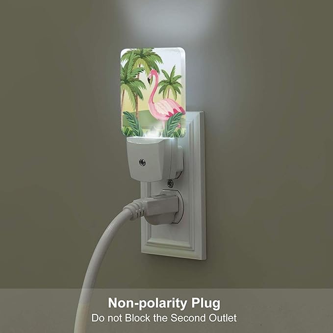 Tropical Flamingo Cartoon Night Light, Plug-in Night Lights - Image 5
