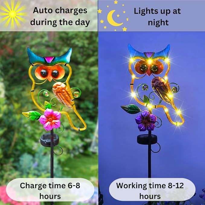 Owl Decorative Solar Light Garden Decor Landscape Path Lights - Image 3