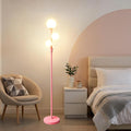 Fiqevs Modern Pink Globe Floor Lamp by Fiqevs
