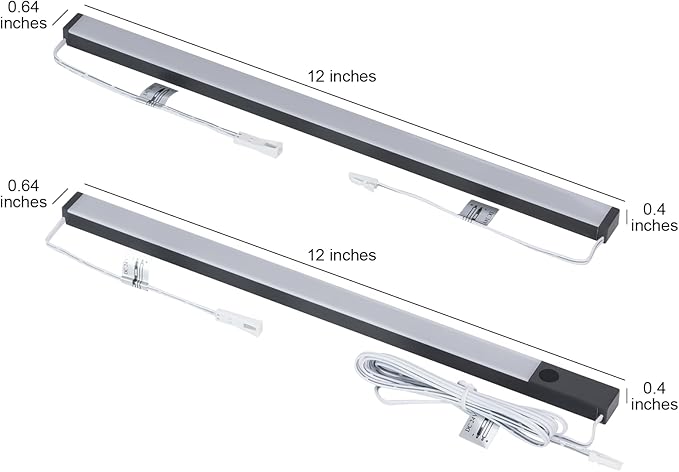 LUMILAND 6 Pcs 12-inch Led Under Cabinet Lighting Plug-in - Image 5