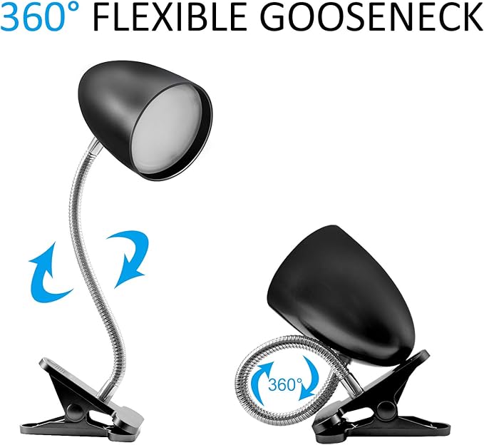 Clip on Light for Bed, Non-Dimmable Clip on Reading Light for Bed, 4000K Cool - Image 3