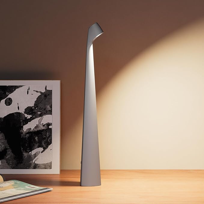 Portable LED Table Lamp 3-Levels Brightness, Rechargeable Battery Up to 48 by baishezhuan