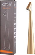 Cordless Small Table Lamps, 3 Levels Brightness Portable Desk Lamp, by Hebangya