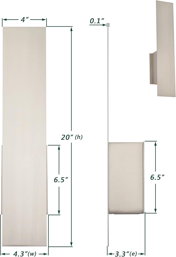 Reflex Modern Wall Sconce Indoor, Minimalist Up and Down Wall Light, Wall lamp - Image 5