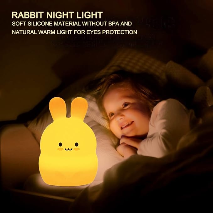 Rabbit Night Lights for Kids, Babies Nursery Lamp, Kids lamp, Child Bedroom - Image 9