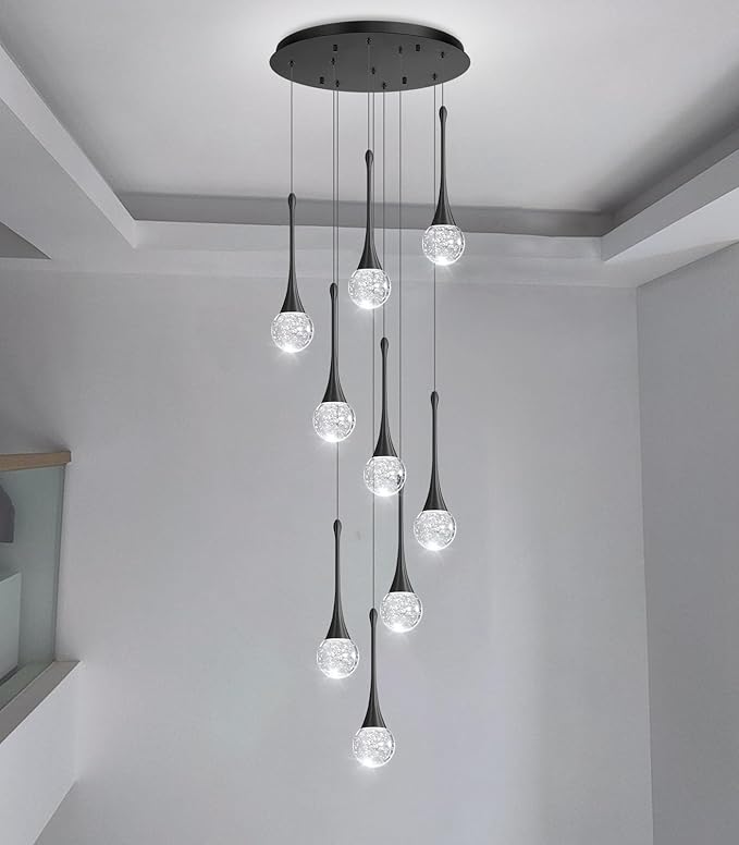 9 Light Modern Glam Crystal Chandelier - Image 8