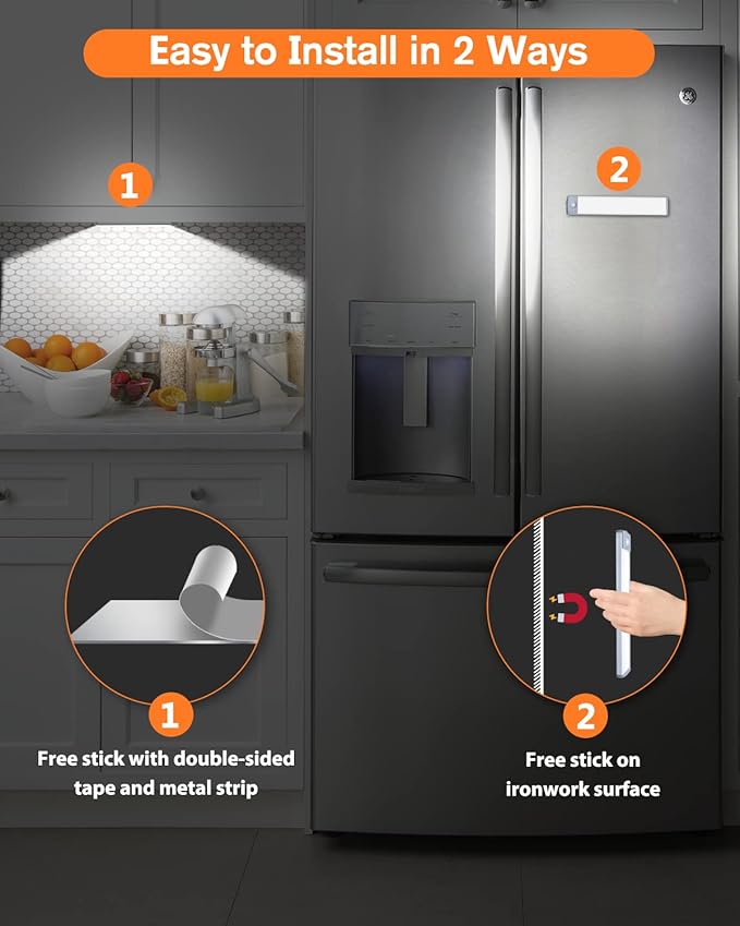 PRIORARE Led Under Cabinet Lighting Motion Sensor Wireless Rechargeable Cabinet - Image 7
