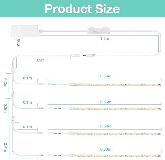 WOBANE LED Shelf Light, LED Closet Light Kit, Designed - Image 6
