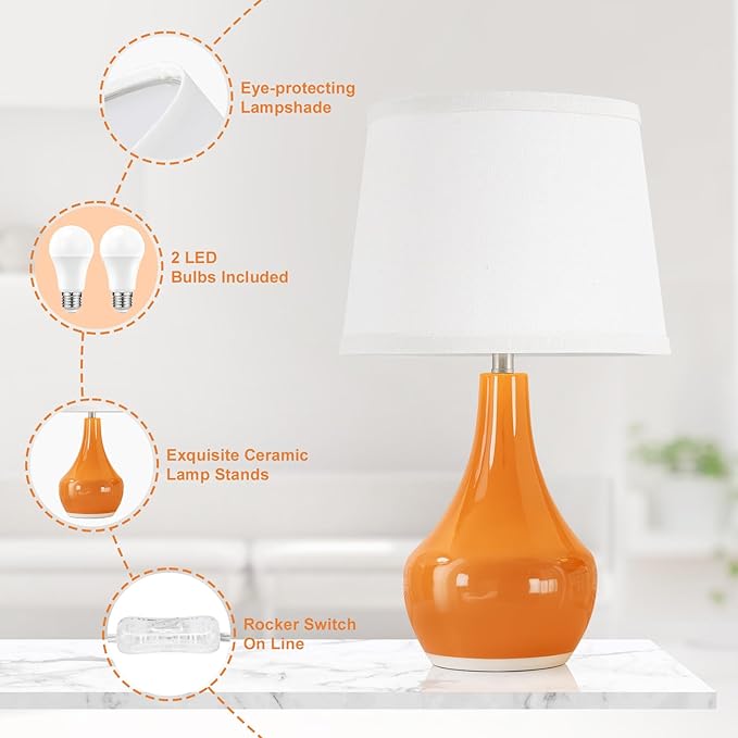 Seealle Modern Ceramic Table Lamps - Image 4