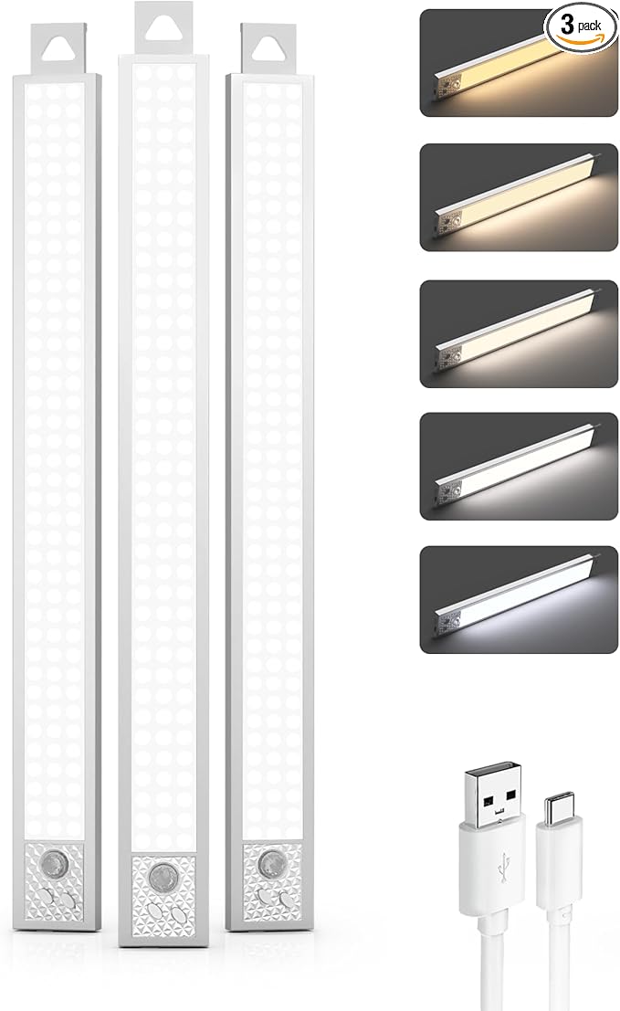 16 Inch Under Cabinet Lighting, Motion Sensor LED Lights of Battery Operated by TheDecoOfficial
