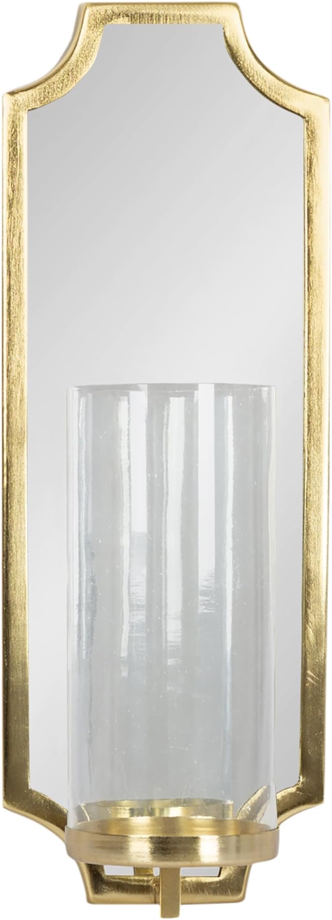 Kate and Laurel Ciel Glam Mirrored Wall Sconce; 6 x 5 x 16; Gold; Modern - Image 8