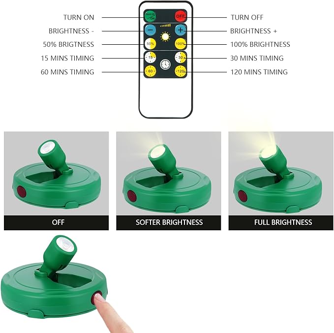 Battery Operated Spotlight, Cordless Plant Tree Spot Lights Indoor, LED - Image 3