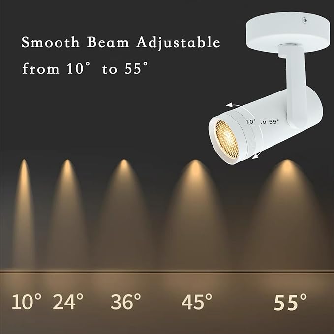 15W LED Dimmable and Zoomable Ceiling Spotlight - Image 3