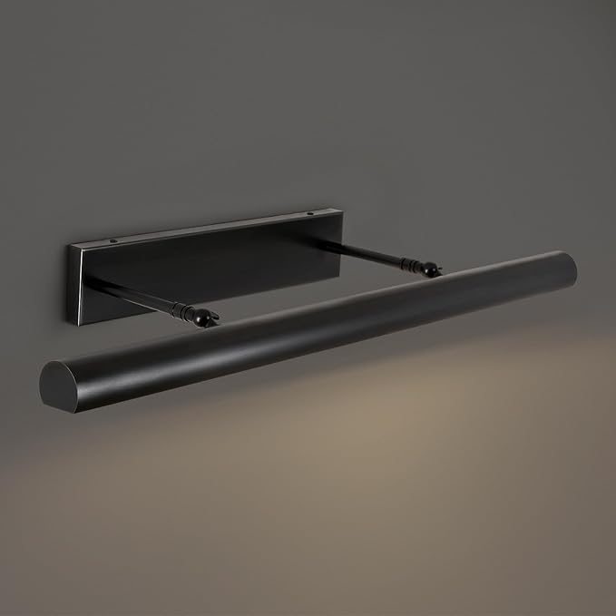 Black Picture Lights Hardwired, 30inch Large Linear Picture Light by PIOUTNF
