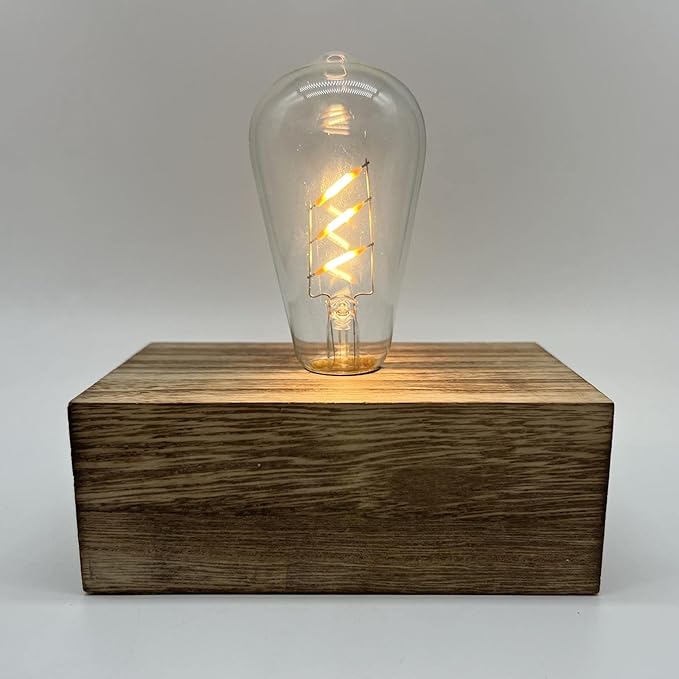 YiShine Battery Operated Table Lamp Wood Night Light Decorative Table Light by YiShine