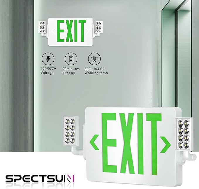 Spectsun 6 Packs Exit Signs - Image 5