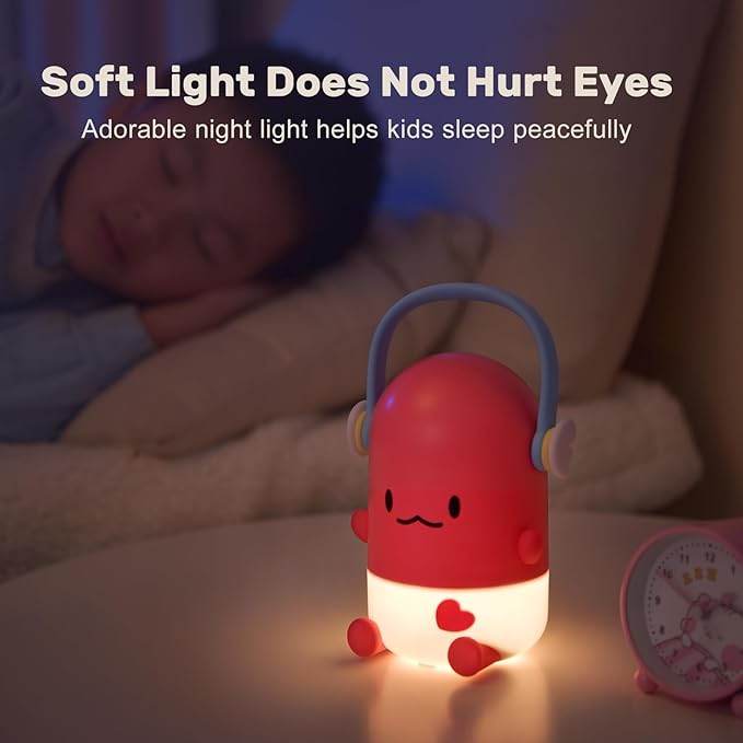 Night Light for Kids, Rechargeable LED Night Lamp for Children‘s Bedroom - Image 4