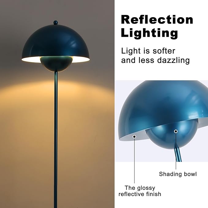 COSYLUX Modern Floor Lamp for Living Room, Industrial Tall Standing Lamp for - Image 4
