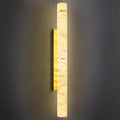 LMQNINE Natural Alabaster Wall Sconces Spanish Marble Wall Light Cylinder by LMQNINE