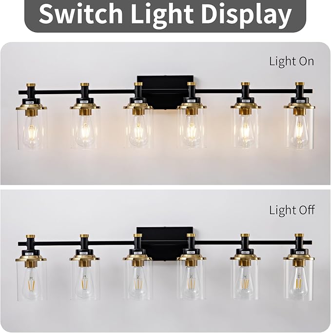 6 Bathroom Vanity Lights, Sconces Wall Lighting - Image 3