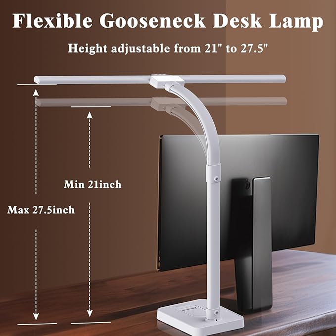 LED Desk Lamp for Home Office, 24W Bright Desk Lamp - Image 5