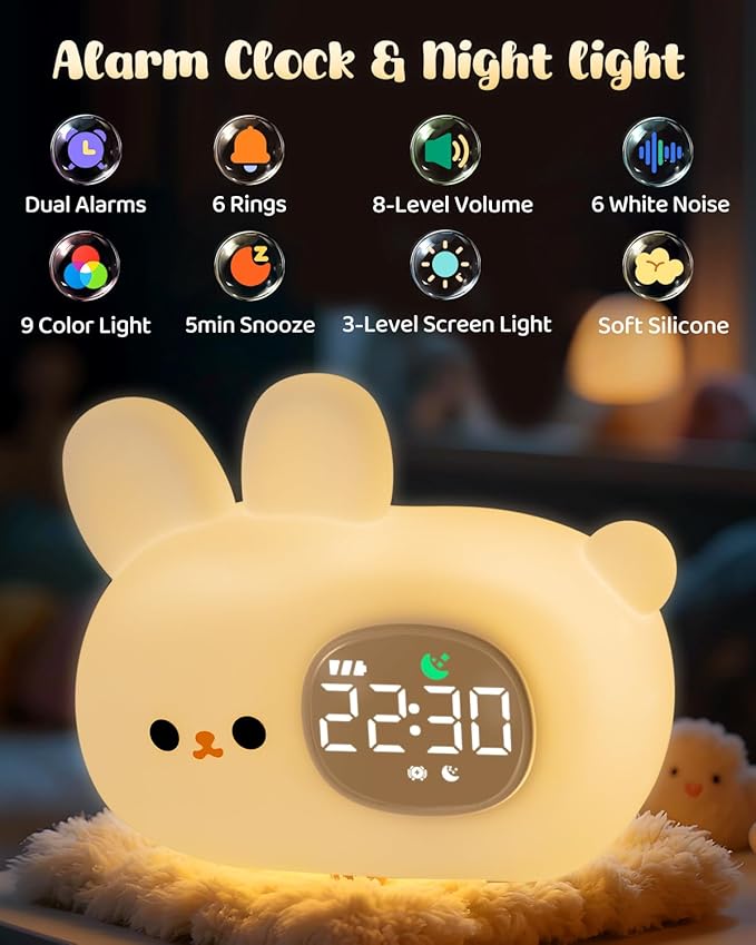 Bunny Alarm Clock for Kids - Image 2