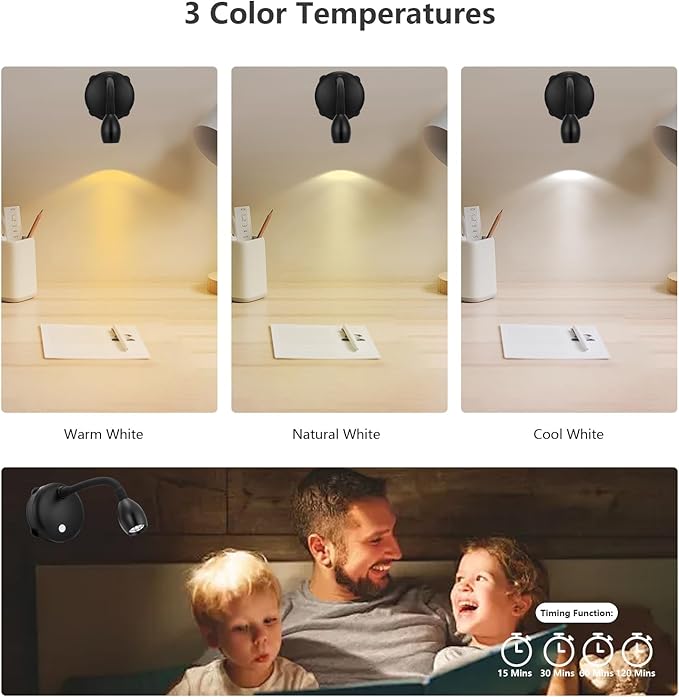 Cordless Spotlight Battery Operated, LED Picture Light, Dimmable Accent Light - Image 4