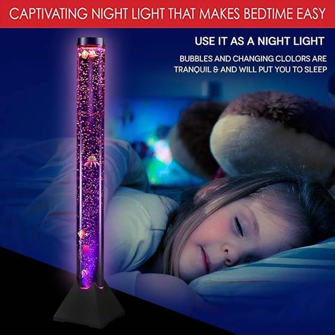 EDIER 3.9 FT Fish Bubble Tube, Sensory Bubble Lamp, Fish Lamp - Image 5