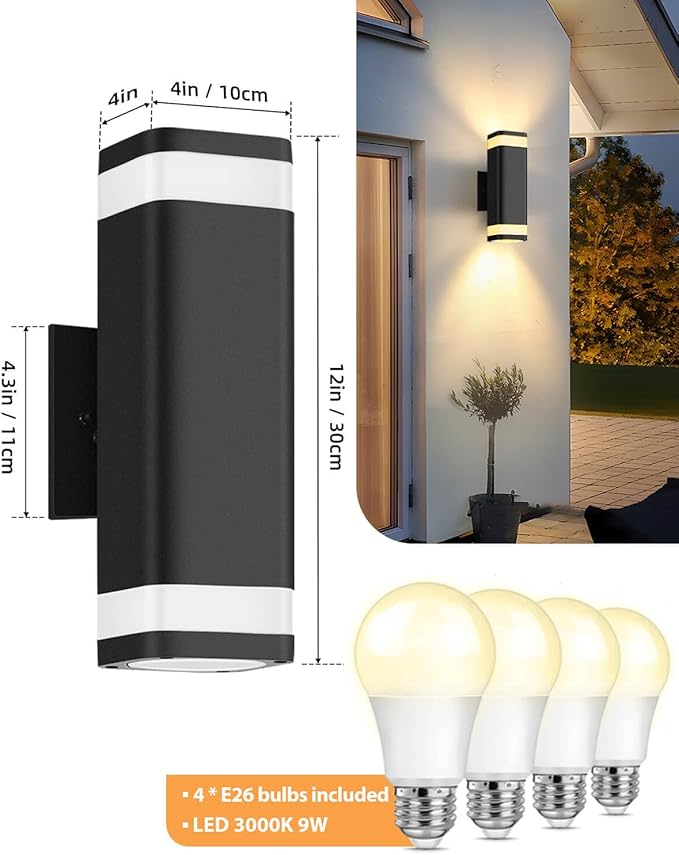 SHIMR Dusk to Dawn Outdoor Wall Light - Image 4
