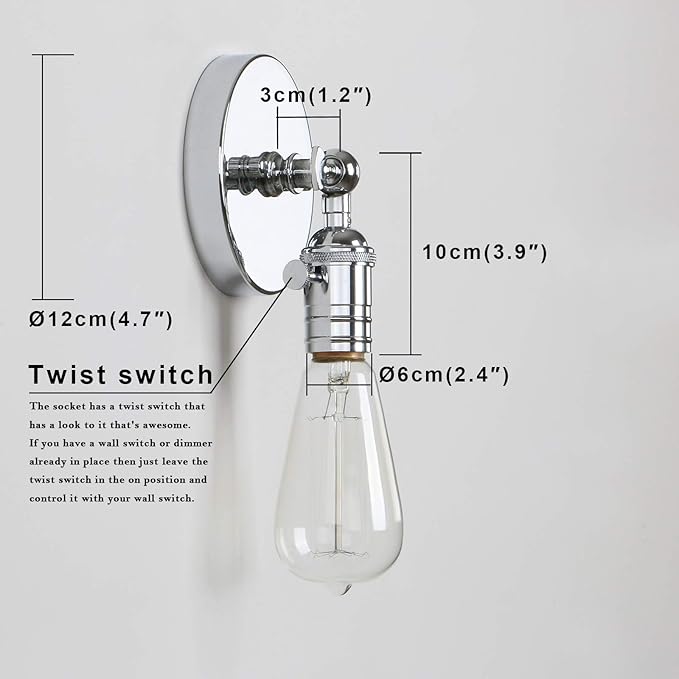 Permo Minimalist Single Socket 1- Light Wall Sconce Lighting - Image 2