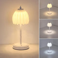 Tulip Table Lamp with 5200mAh Battery & Touch Control, Cordless Small Table by Shenmoyl