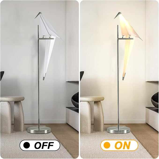 62-Inch Modern LED Bird Floor Lamp - Image 5