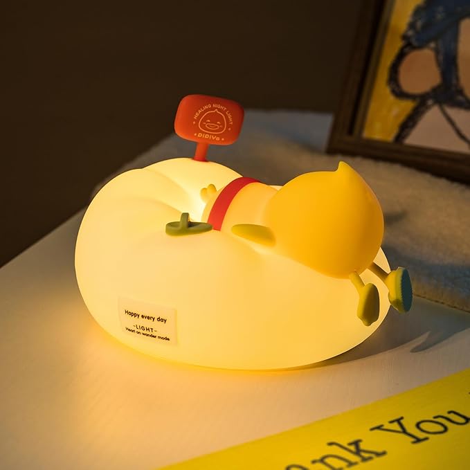 Duck Night Light for Kids, 3 Brightness Levels LED Nursery Lamp Dimmable & - Image 2