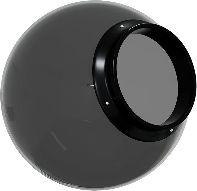 KASTLITE 16" Smoke Acrylic Lamp Post Globe | Smooth Textured by KastLite