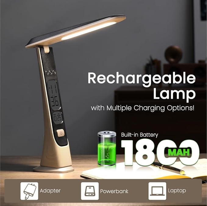 WILIT Rechargeable Lamps Cordless Table Lamp, Foldable Portable Desk Lamp - Image 5
