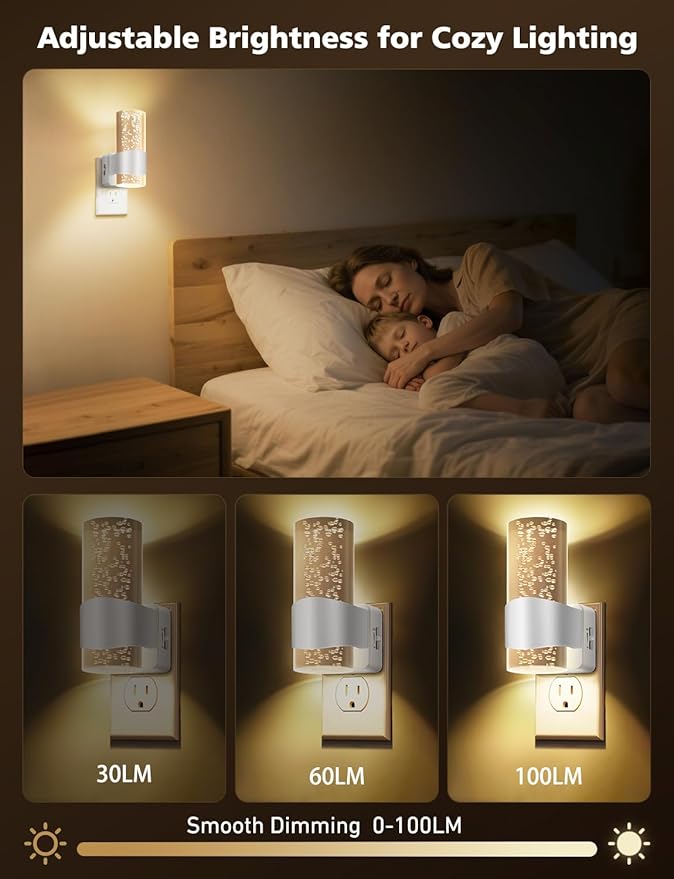 Night Lights Plug into Wall, Dimmable LED Night Light - Image 3