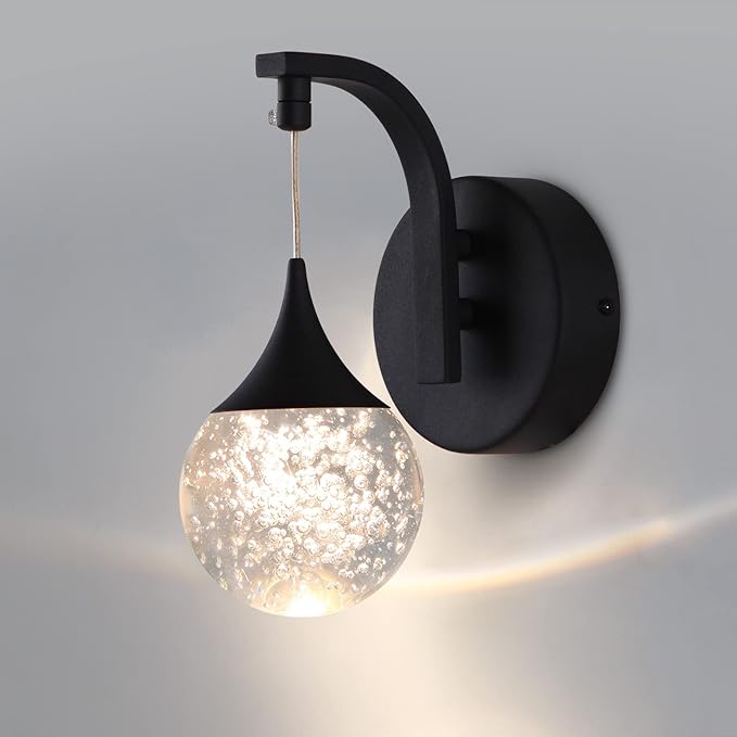 Sedelan Modern Indoor Wall Lamp, Bubble Crystal Wall Sconces, 5W LED Dimmable by Sedelan