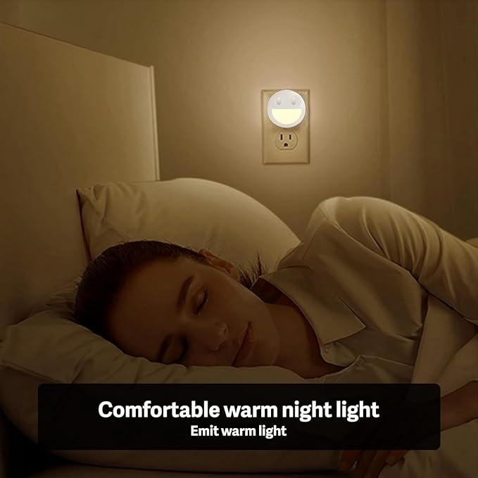 VAVOFO LED Night Light with Auto Sensor, 4 Pack, 2900-3200K Warm White - Image 5