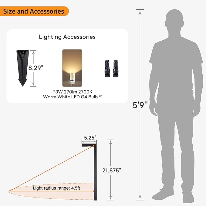Gardenreet Low Voltage Pathway Lights 12V, LED Landscape Path Lights Outdoor - Image 6