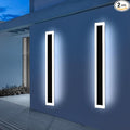 Upgrade Widened 2 Pack Long Outdoor LED Wall Light, 57inch Modern Minimalist by Daoseolo