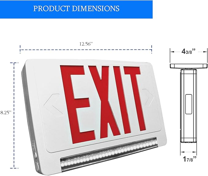 Ciata 6 Pack Ultra Bright Energy-efficient Lighted Exit Signs - Image 5