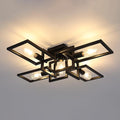 ZGLAOJT Black Industrial Semi Flush Mount Ceiling Light 5-Light Kitchen Light by ZGLAOJT